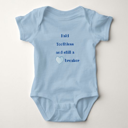Baby Boy Heartbreaker One-Piece Romper (Voorkant)
