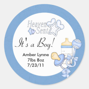 Baby Boy Heaven Verzonden  Stickers