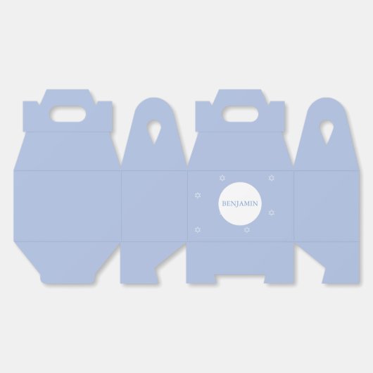 Baby Boy Hebrew Naming Ceremony Jewish Bedankdoosjes (Ongevouwen)