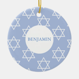 Baby Boy Hebrew Naming Ceremony Jewish Keramisch Ornament