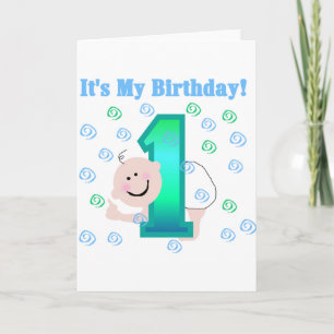 Baby Boy Het is mijn 1e verjaardag Kaart