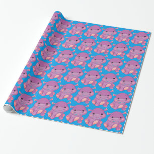 Baby Boy Hippo-overlooppapier Cadeaupapier