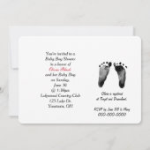 Baby Boy Honkbal Douche Kaart (Achterkant)