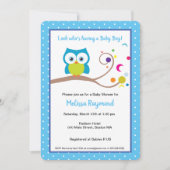 Baby Boy Hoot Uil Woodland Wildlife Kaart (Voorkant)