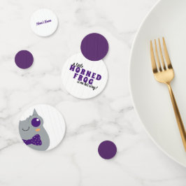 Baby Boy Horned Frog Paars Baby shower Confetti