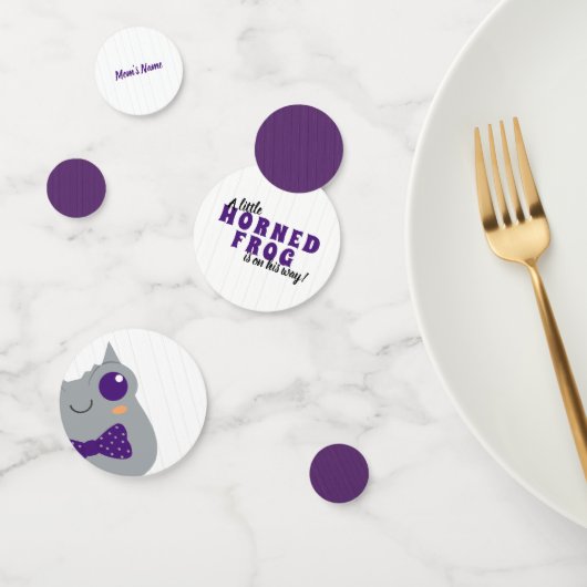 Baby Boy Horned Frog Paars Baby shower Confetti (Groep)