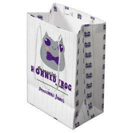 Baby Boy Horned Frog Paars Medium Cadeauzakje