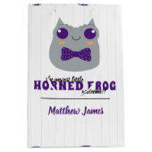 Baby Boy Horned Frog Paars Medium Cadeauzakje (Voorkant)