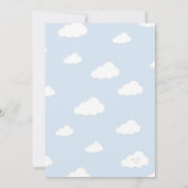 Baby Boy Hot Air-ballondouche Kaart (Achterkant)