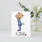 Baby Boy I Stink Tshirts and Gifts Briefkaart (Staand voorkant)