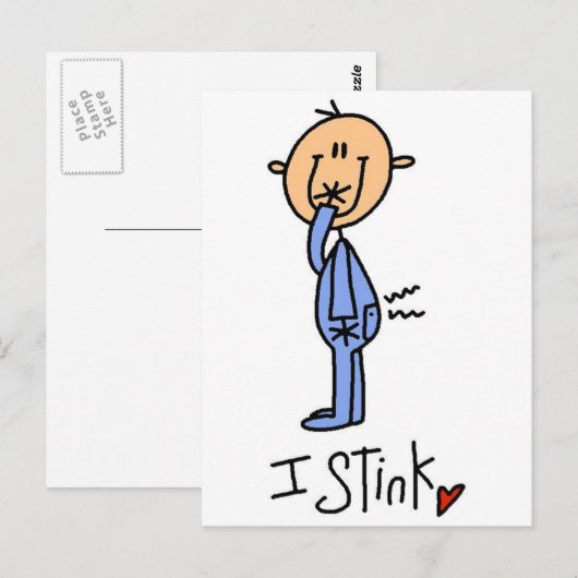 Baby Boy I Stink Tshirts and Gifts Briefkaart (Voorkant / Achterkant)