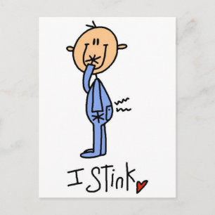 Baby Boy I Stink Tshirts and Gifts Briefkaart