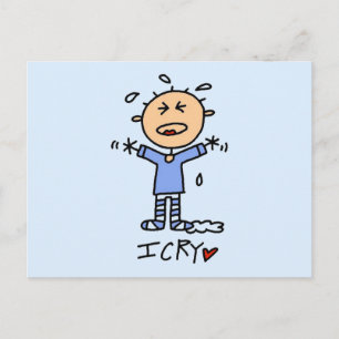Baby Boy Ik Huil T-shirts en Cadeaus Briefkaart