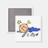 Baby Boy In Nap Magnet (Voorkant / Achterkant)