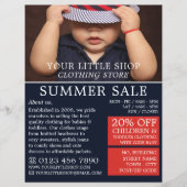 Baby Boy in Pet, kinderkledingwinkel Flyer (Voorkant)