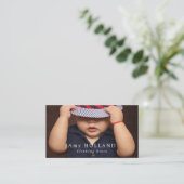 Baby Boy in Pet, kinderkledingwinkel Visitekaartje (Staand voorkant)