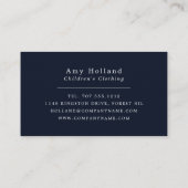 Baby Boy in Pet, kinderkledingwinkel Visitekaartje (Achterkant)