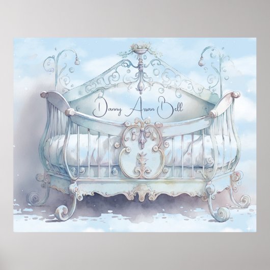 Baby Boy Intricate Neursery Poster (Voorkant)