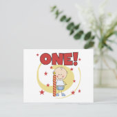 Baby Boy is een 1e verjaardag Tshirts en geschenke Briefkaart (Staand voorkant)