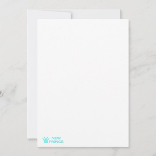 Baby Boy is mijn Godouders Uitnodiging (Achterkant)