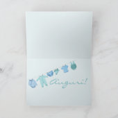 Baby Boy Italy Gefeliciteerd Kaart (Binnen)