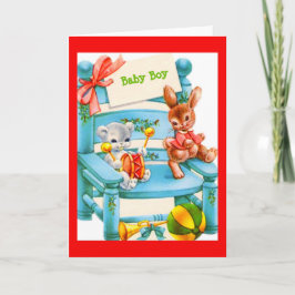 Baby Boy Kaart voor Baby shower of Nieuwe Baby
