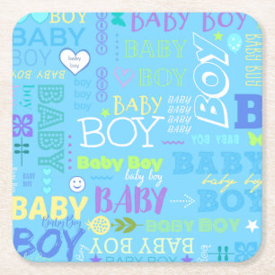 Baby Boy Kartonnen Onderzetters