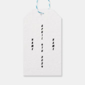 Baby Boy Klassieke Auto Cadeaulabel (Achterkant)