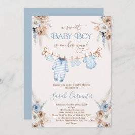 Baby Boy Kleding Baby shower Kaart