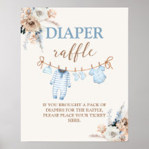 Baby Boy Kleding Luier Raffle teken