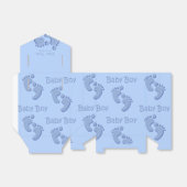 Baby Boy Kleine Voeten Voetafdruk Douche Party Fav Bedankdoosjes (Uitgevouwen)