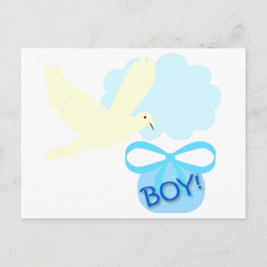 Baby Boy kondiging Briefkaarten (Voorkant)