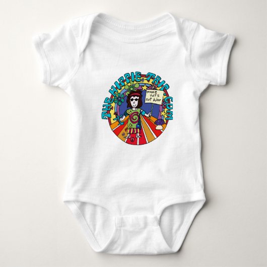 Baby Boy krijgt zijn hippie aan! Romper (Voorkant)