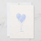 Baby Boy Lange Afstand Douche Uitnodiging (Achterkant)