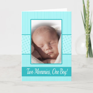 Baby Boy Lesbian Moms Birth Announance Aankondiging