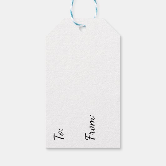 Baby Boy Little Chick Blue Gingham Cadeaulabel (Achterkant)