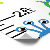 Baby Boy Little Monsters Growth Chart Poster (Hoek)