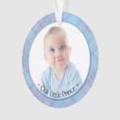Baby Boy Little Prince Eerste Kerst Keepsake Ornament (voorkant)