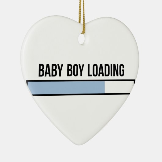 Baby Boy Loading Keramisch Ornament (Rechts)