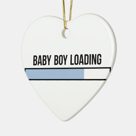 Baby Boy Loading Keramisch Ornament (Links)
