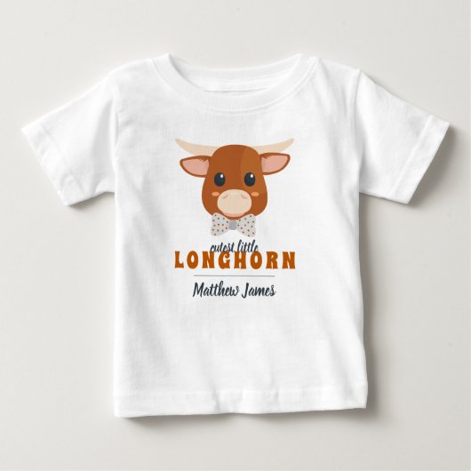 Baby Boy Longhorn Burnt Orange (Voorkant)