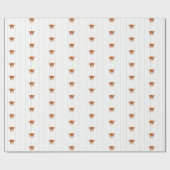 Baby Boy Longhorn Burnt Orange Cadeaupapier (Vlak)