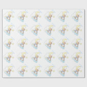 Baby Boy maakt een wens Cadeaupapier (Vlak)