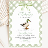 Baby Boy Mallard Eend Baby Shower Kaart