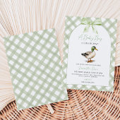 Baby Boy Mallard Eend Baby Shower Kaart