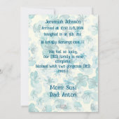 Baby Boy met broer en zus Nieuwe Aankomst Aankondiging (Achterkant)