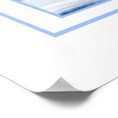 Baby Boy met Mustache Little Shaver Custom Photo Poster (Hoek)