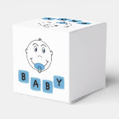 Baby Boy Mischief Face Bedankdoosjes (Achterkant)