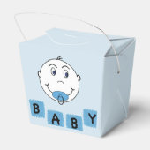 Baby Boy Mischief Face Bedankdoosjes (Achterkant)