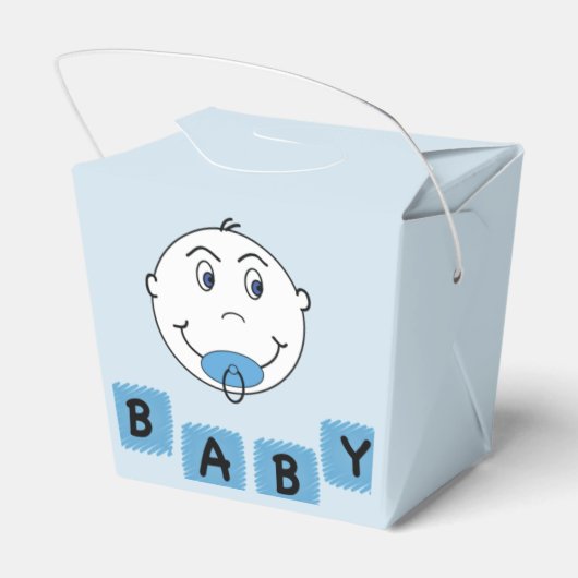 Baby Boy Mischief Face Bedankdoosjes (Achterkant)